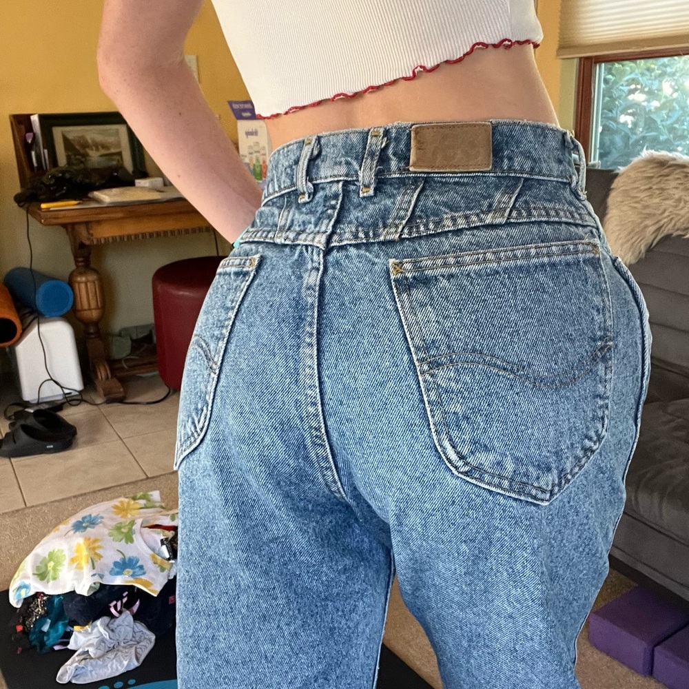 Classic Blue Mom Lee Jeans